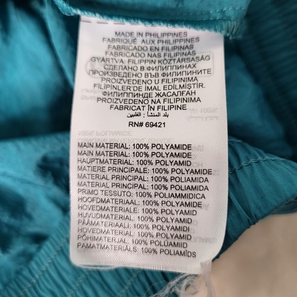 Reebok Teal Pullover Jacket Windbreaker. Size Small - Picture 9 of 12